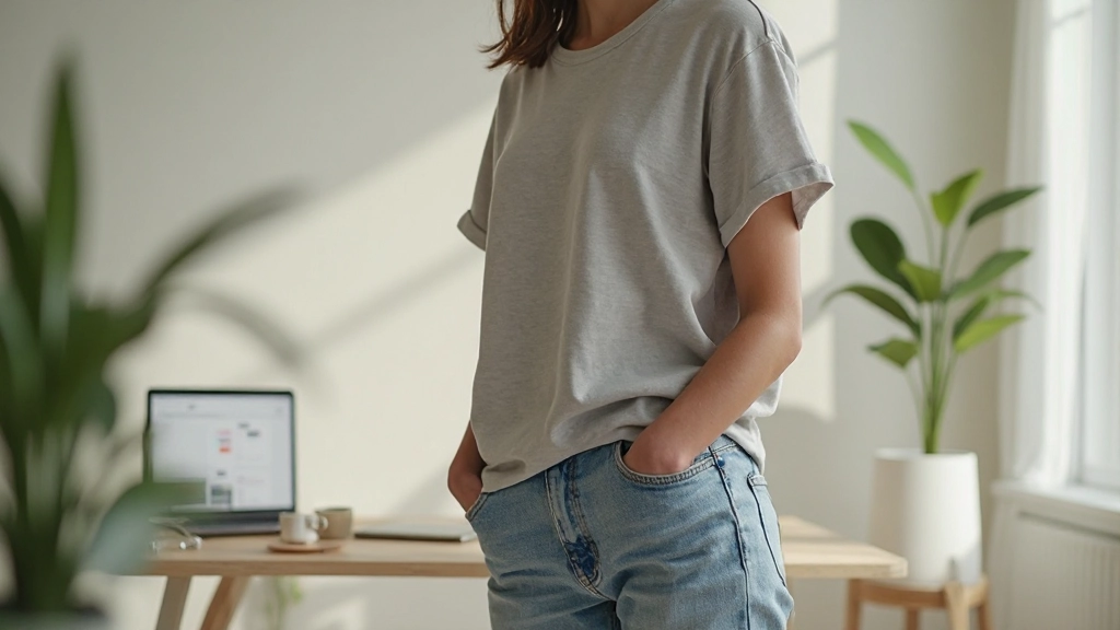 Espacio tranquilo con luz natural, escritorio ordenado con plantas verdes y vaso de agua, ambiente minimalista y relajante