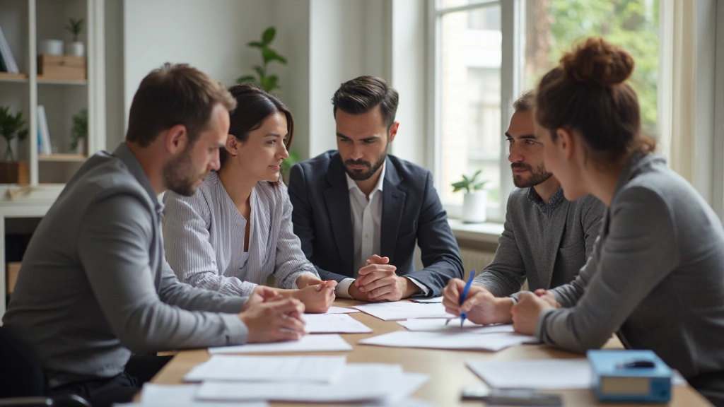 Equipo de profesionales en sesión de planificación